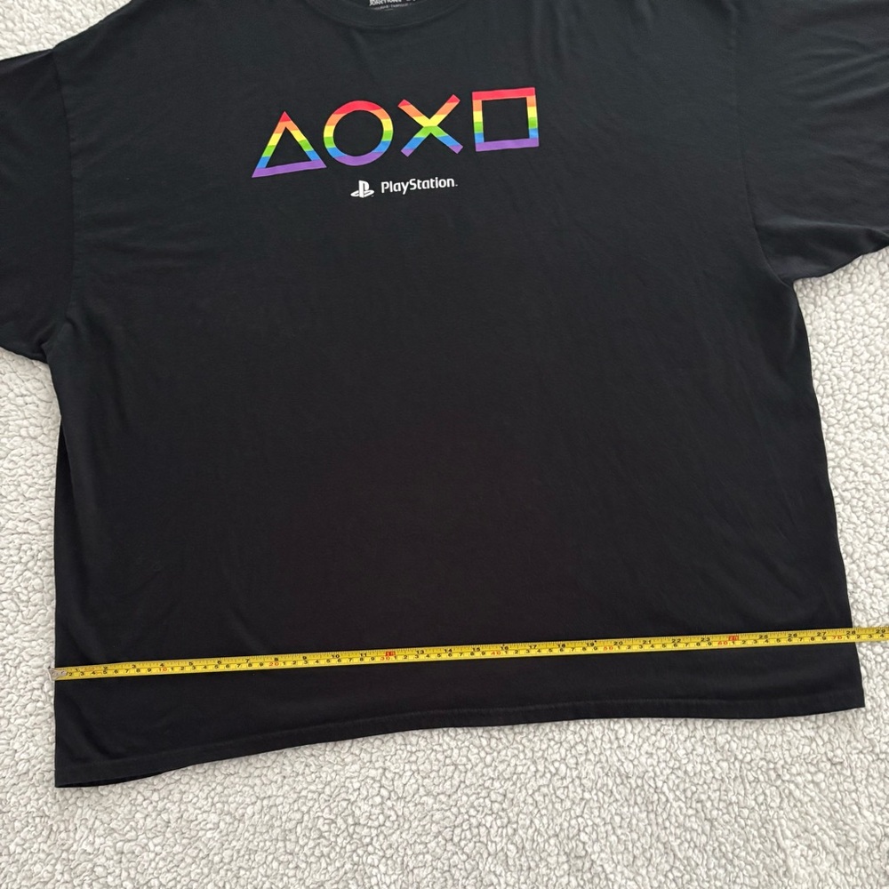 PLAYSTATION Rainbow T -Shirt. Adult Size 3X. Gently Worn. Great Condition - Picture 2 of 5